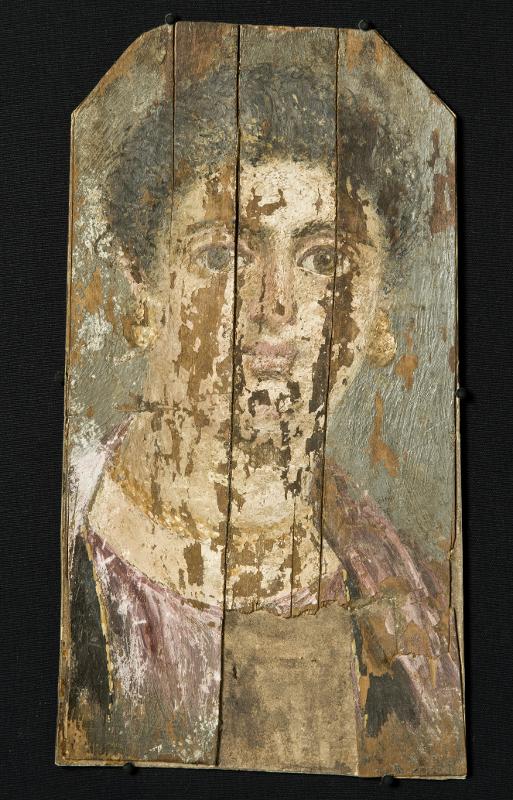 Mummy mask@eng, Portrait@eng, Porträtt, Målning, Mumiemask