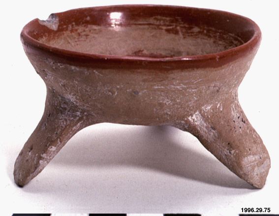 kruka, miniatyr, trefot, kärl, vessel, clay vessel, tripod