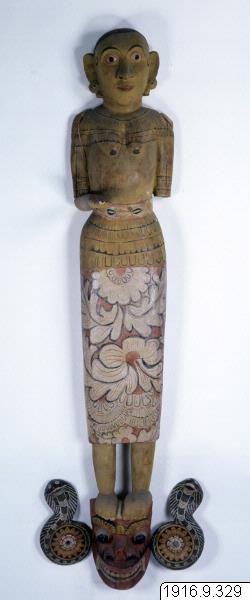 skulptur, figur, mask, sculpture