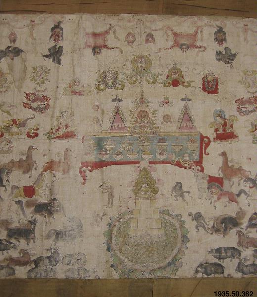 tempelmålning, målning, thangka, bonad, offerbild, thanka, painting