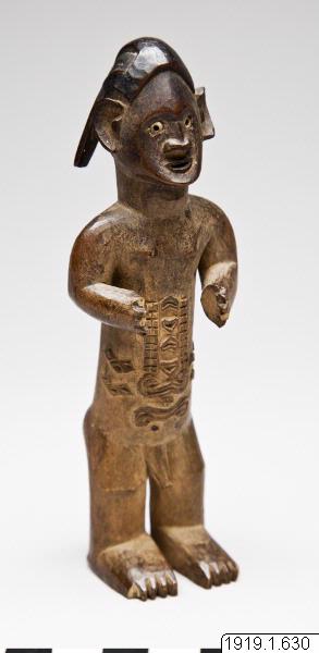 figur, skulptur, förfädersbild, sculpture