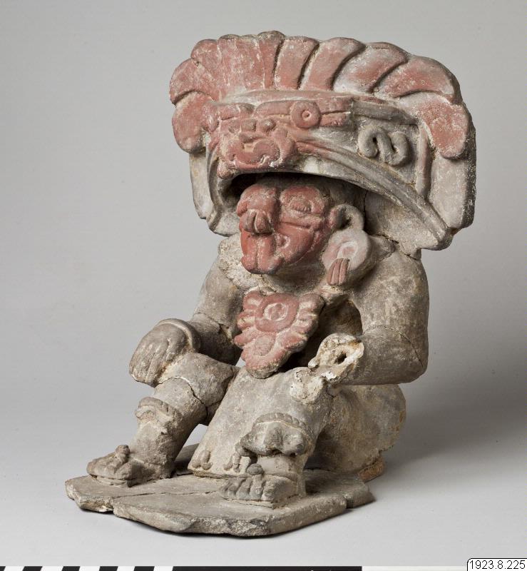 skulptur, gudabild, urna, gravurna, figure, statue, rain god, funerary urn, cocijo, cosijo