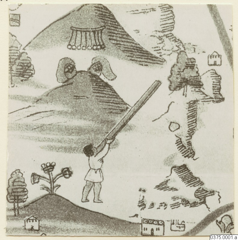 teckning, jakt, blåsrör, illustration, Teckning, drawing