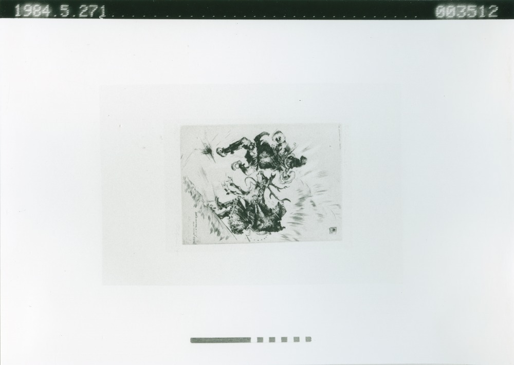 tavla, etsning, picture, etching by Unknown artist