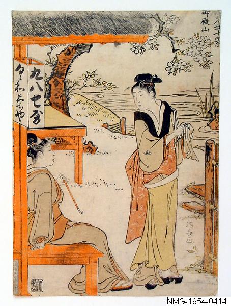 Torii Kiyonaga, Träsnitt, Bildkonst, Ur serien Chamise ikkei, Woodblock, Print, Woodcut