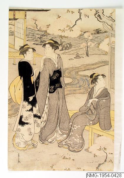 Eishi Hosoda, Träsnitt, Bildkonst, Woodblock, Woodcut, Print