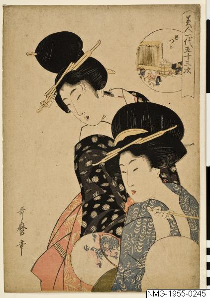 Kitagawa Utamaro, Träsnitt, Bildkonst, Woodblock, Woodcut, Print