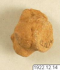 figur: djurhuvud, Lerhuvud, figure, sculpture