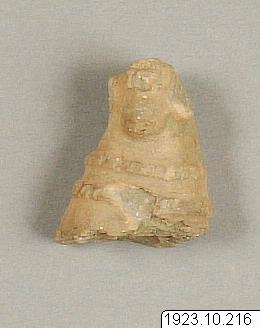 figur, Lergodsfragment, figurine, sculpture