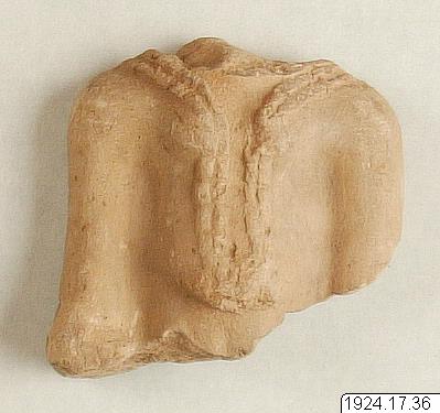figur, Del av lerfigur., sculpture, figurine