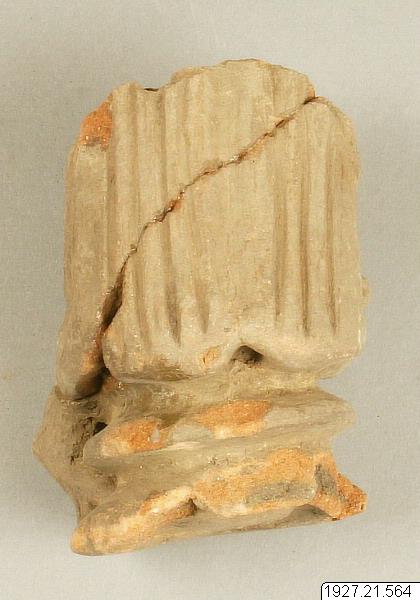 Lerfigursfragment, figur, sculpture, figurine