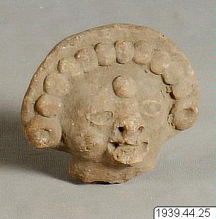 Lergodshuvud, figur, figurine, sculpture