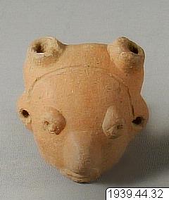 Lergodshuvud, figur, figurine, sculpture