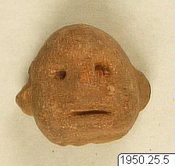 figur, Lergodshuvud, sculpture, figurine