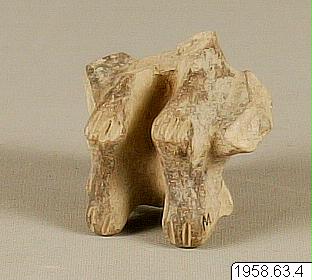 Lergodsfragment., figur?, figure, sculpture