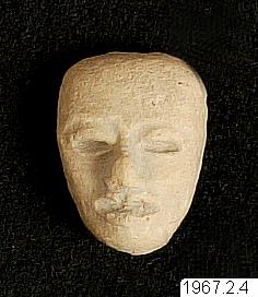 Lergodshuvud, figur, sculpture, figurine, Cabeza de figurilla