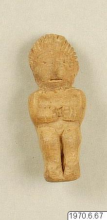 Lerfigur., figur, sculpture, figurine