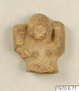 Lerfigur., figur, figure, sculpture