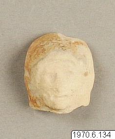 Lerhuvud., figur, figurine, sculpture