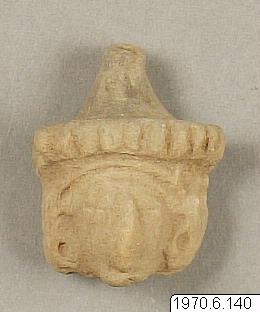 figur: huvud, Lerhuvud., figure, sculpture