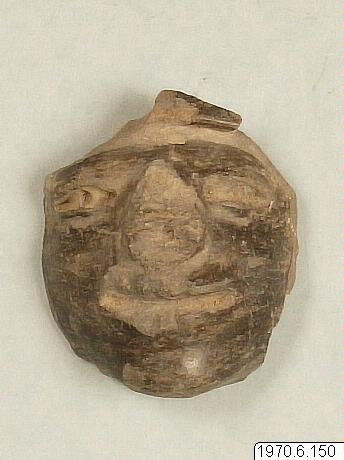 Lerhuuvd., figur: huvud, sculpture, figure