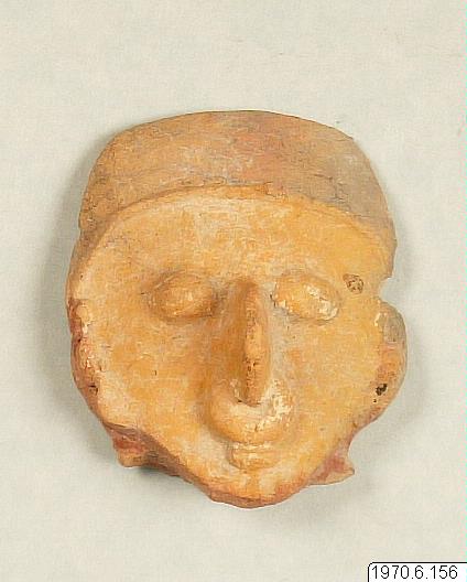 Lerhuvud., figur: huvud, sculpture, figure