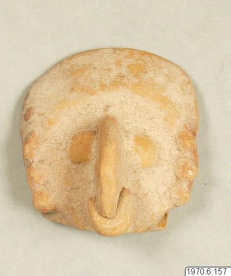 figur: huvud, Lerhuvud., figure, sculpture