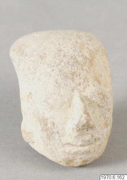 Lerhuvud., figur: huvud, sculpture, figure