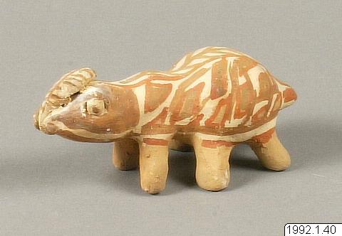 figur, Lerdjur (miniatyrer), kärl och andra bruksföremål., figurine, sculpture