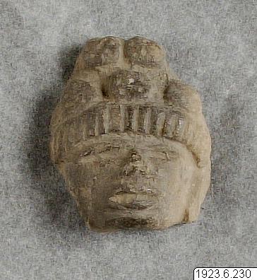 figur, figurine, sculpture, Cabeza de figurilla