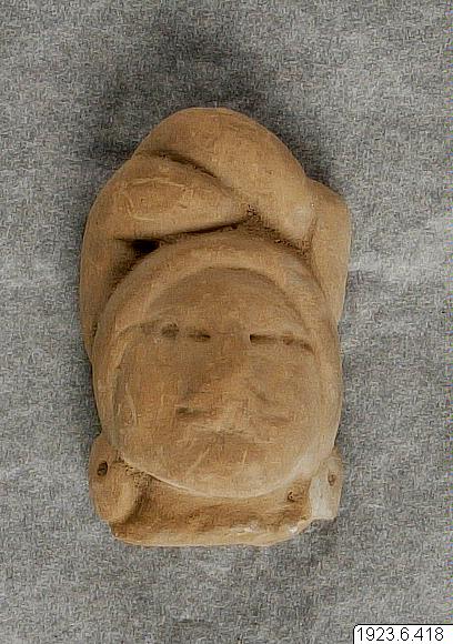 figur, figurine, sculpture, Cabeza de figurilla