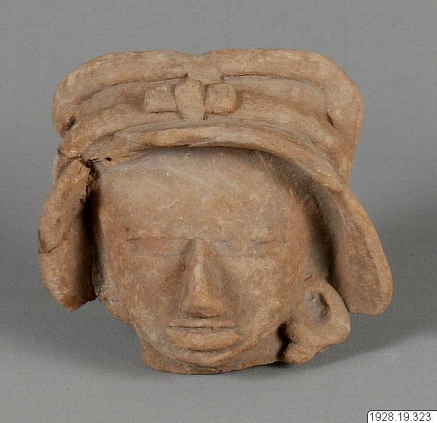 figur, figurine, sculpture, Cabeza de figurilla