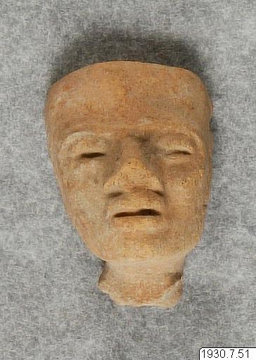 figur, figurine, sculpture, Cabeza de figurilla