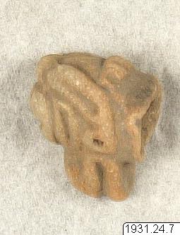 figur: fågel?, Lerkärlsfragment, figure, sculpture