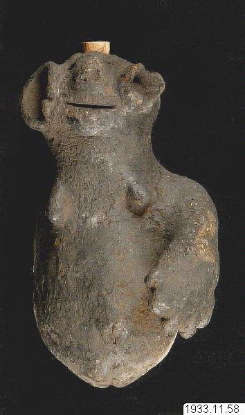 Medicinbehållare, kärl, figurkärl, figure, sculpture, vessel