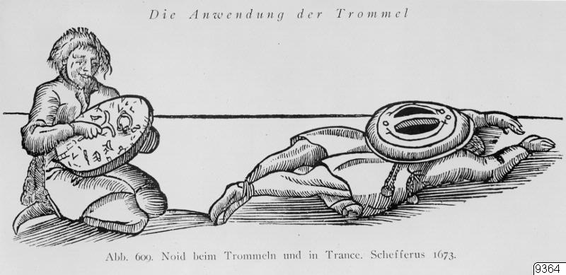 samer, ritual, teckning, trumma, Teckning, drawing