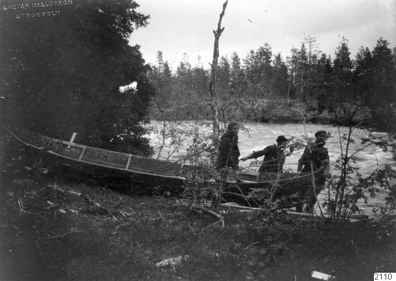 fors, båt, älv, fotografi, photograph