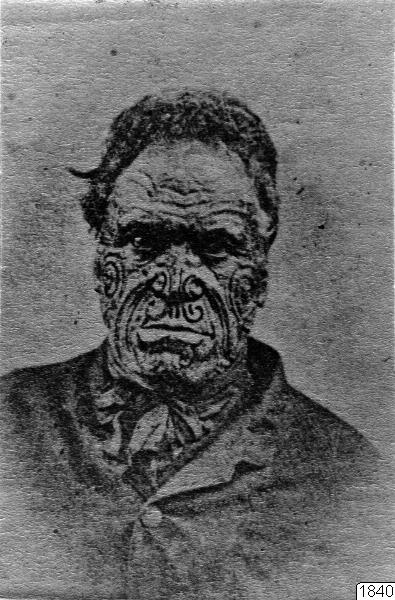 man, maori, hövding, porträtt, fotografi, photograph