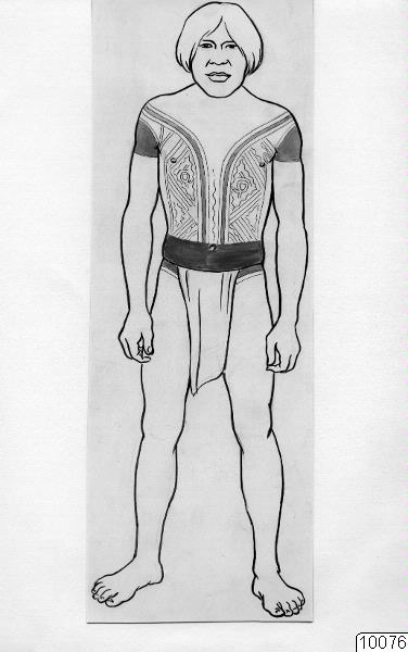 kroppsmålning, teckning, man, Teckning, drawing