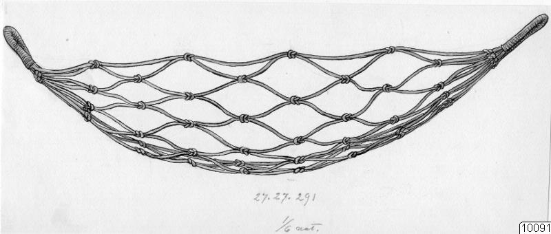 föremål, föremålsbild, matta, teckning, hängmatta, Teckning, drawing