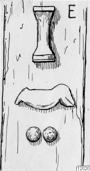 buffelhuvud, fallusmotiv, teckning, träskulptur, tempel, Teckning, drawing