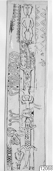 trumma, teckning, träsnideri, bytempel, Teckning, drawing