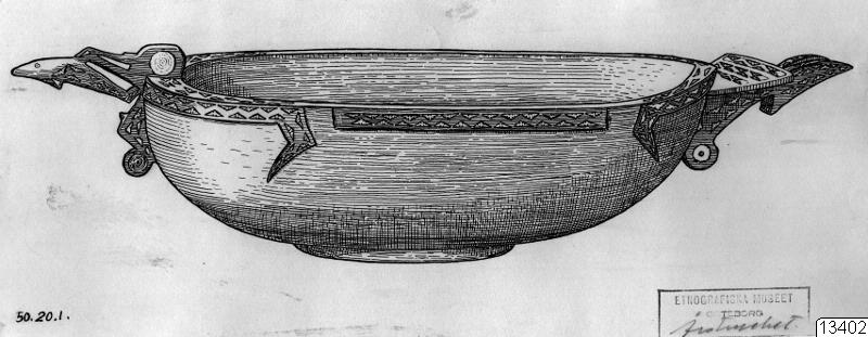 föremålsbild, teckning, skål, Teckning, drawing