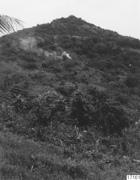 kulle, kama, landskap, åker, svedjning, buskage, berg, fotografi, photograph