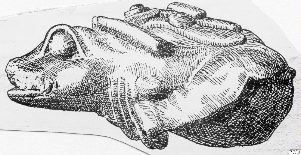lergods, groda, teckning, Teckning, drawing