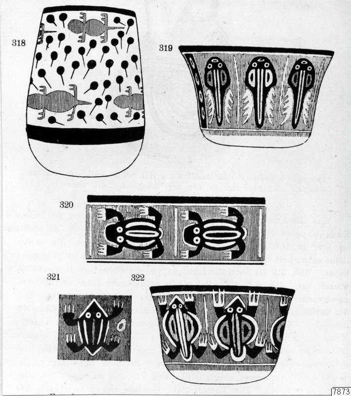 padda, dekor, grodlarv, groda, teckning, lerkärl, Teckning, drawing