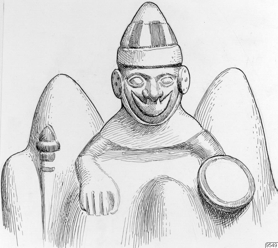 teckning, föremålsbild, firgurkärl, Teckning, drawing