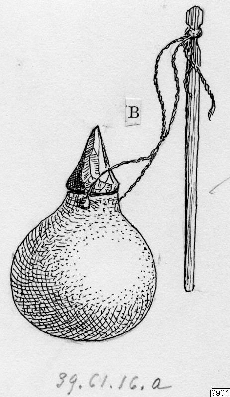 behållare, kalebasshållare, teckning, sticka, pilgift, Teckning, drawing