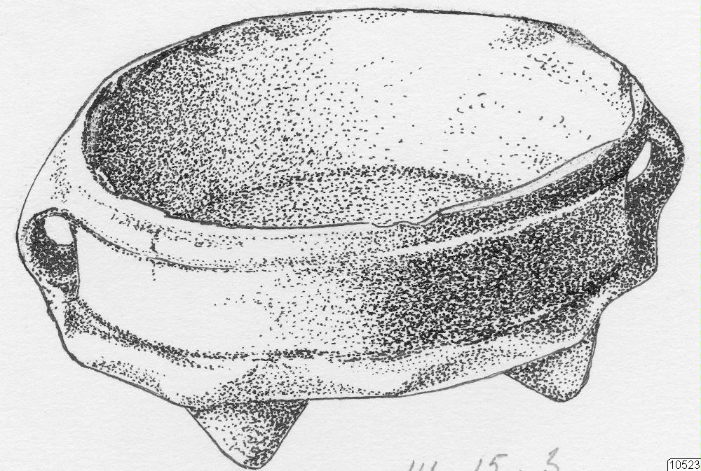 föremålsbild, teckning, kärl, lerkärl, Teckning, drawing