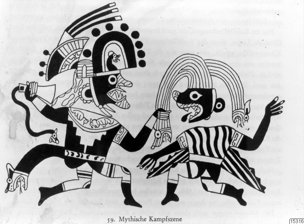 lerkärlsmålning, jaguar, teckning, krigare, Teckning, drawing